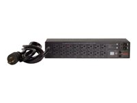 APC Switched Rack PDU AP7902B - Strømfordelerenhet (kan monteres i rack) - AC 100/120 V - 2880 VA - inngang: NEMA L5-30P - utgangskontakter: 16 (NEMA 5-20R) - 2U - 3.05 m kabel - svart - for P/N: SMTL1000RMI2UC, SMX1000C, SMX1500RM2UC, SMX1500RM2UCNC, SMX750C, SMX750CNC AP7902B