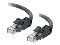 C2G Cat6 Booted Unshielded (UTP) Network Patch Cable - Koblingskabel - RJ-45 (hann) til RJ-45 (hann) - 1 m - UTP - CAT 6 - formstøpt, uten hindringer, flertrådet - svart 83406