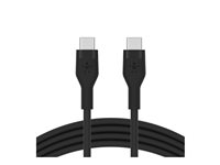 Belkin BoostCharge - USB-kabel - 24 pin USB-C (hann) til 24 pin USB-C (hann) - 1 m - svart CAB009BT1MBK