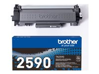 Brother TN2590 - Svart - original - boks - tonerpatron - for Brother MFC-L2922DW TN2590