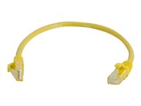 C2G Cat5e Booted Unshielded (UTP) Network Patch Cable - Koblingskabel - RJ-45 (hann) til RJ-45 (hann) - 2 m - UTP - CAT 5e - formstøpt, uten hindringer, flertrådet - gul 83243