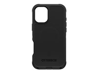 OtterBox Defender Series - Baksidedeksel for mobiltelefon - MagSafe-samsvar - silikon - svart - for Apple iPhone 16 Plus 77-95949