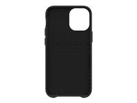 LifeProof WAKE - Baksidedeksel for mobiltelefon - havbasert resirkulert plast - svart - ultratynn med mykt bølgemønster - for Apple iPhone 12 mini 77-65398