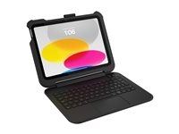 OtterBox Achiever Series Keyboard 360 - Tastatur og folioveske - med styrepute - QWERTZ - Tysk - svart 77-97883