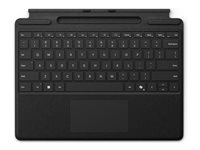 Microsoft Surface Pro Keyboard - tastatur - med styrepute, akselerometer, lagrings- og ladebakke for Surface Slim Pen 2 - svart Inn-enhet 8XB-00147