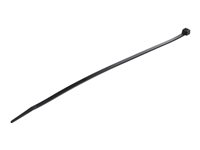 StarTech.com 10"(25cm) Cable Ties, 1/8"(4mm) wide, 2-5/8"(68mm) Bundle Diameter, 50lb(22kg) Tensile Strength, Nylon Self Locking Zip Ties w/ Curved Tip, 94V-2/UL Listed, 100 Pack, Black - Nylon 66 Plastic - TAA (CBMZT10B) - Kabelfestebånd - 25.4 cm - svart - TAA-samsvar (en pakke 100) CBMZT10B