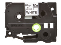 Brother TZe-FX261 - Selv-adhesiv - svart på hvitt - Rull (3,6 cm x 3 m) 1 kassett(er) fleksibel ID-tape - for Brother PT-P950; P-Touch PT-3600, 9200, 9500, 9600, 9700, 9800, D800, P900, P950 TZEFX261
